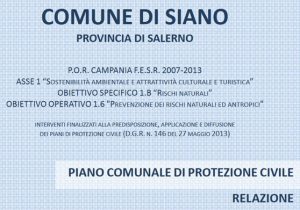 piano comunale protez civile